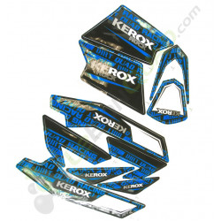 Kit décoration KEROX ROCK BLEU de pocket quad
