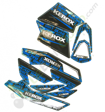 Kit décoration KEROX ROCK BLEU de pocket quad