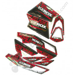 Kit décoration KEROX ROCK ROUGE de pocket quad