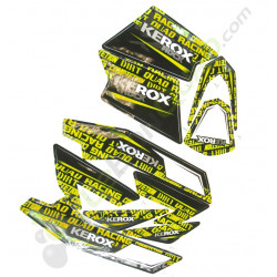 Kit décoration KEROX ROCK JAUNE de pocket quad