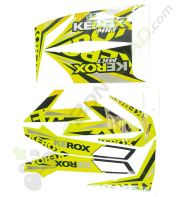  Kit décoration KEROX MKT JAUNE de quad enfant