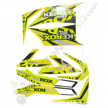 Kit décoration KEROX MKT JAUNE de quad enfant