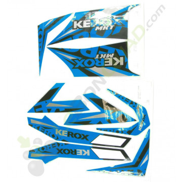 Kit décoration KEROX MKT BLEU de quad enfant