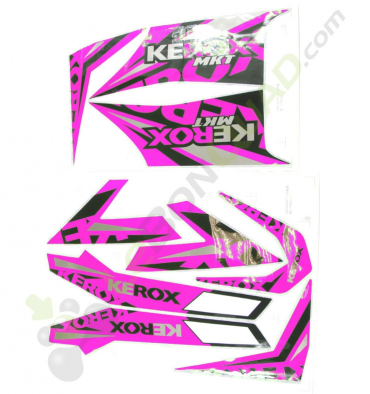  Kit décoration KEROX MKT ROSE de quad enfant