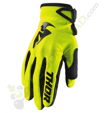 Gants enfant THOR Sector taille Y2XS JAUNE FLUO