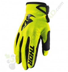 Gants THOR Sector taille XS JAUNE FLUO