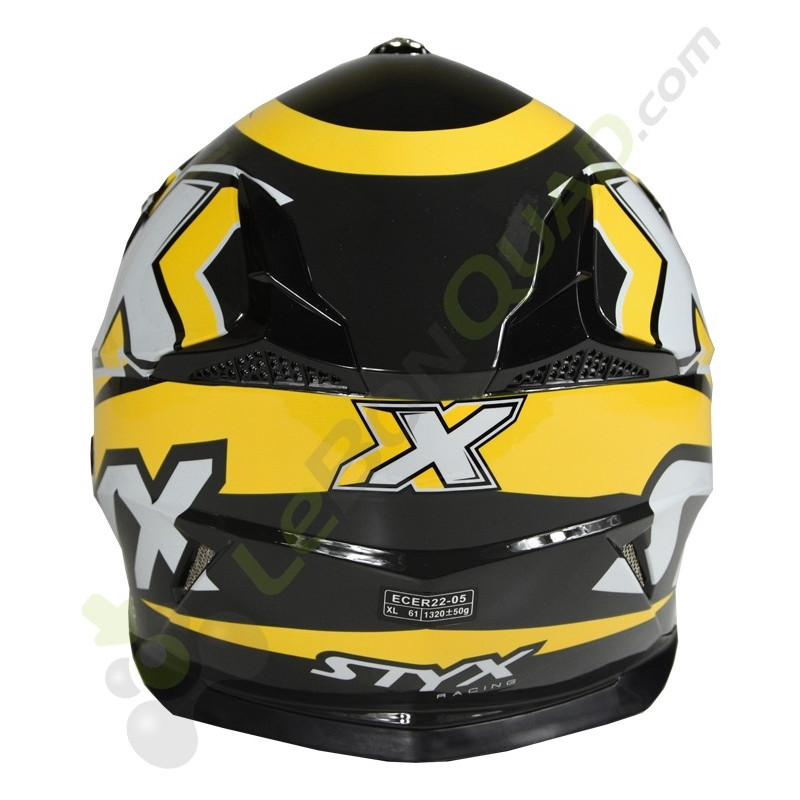 Casque enfant STYX RACING taille YM JAUNE