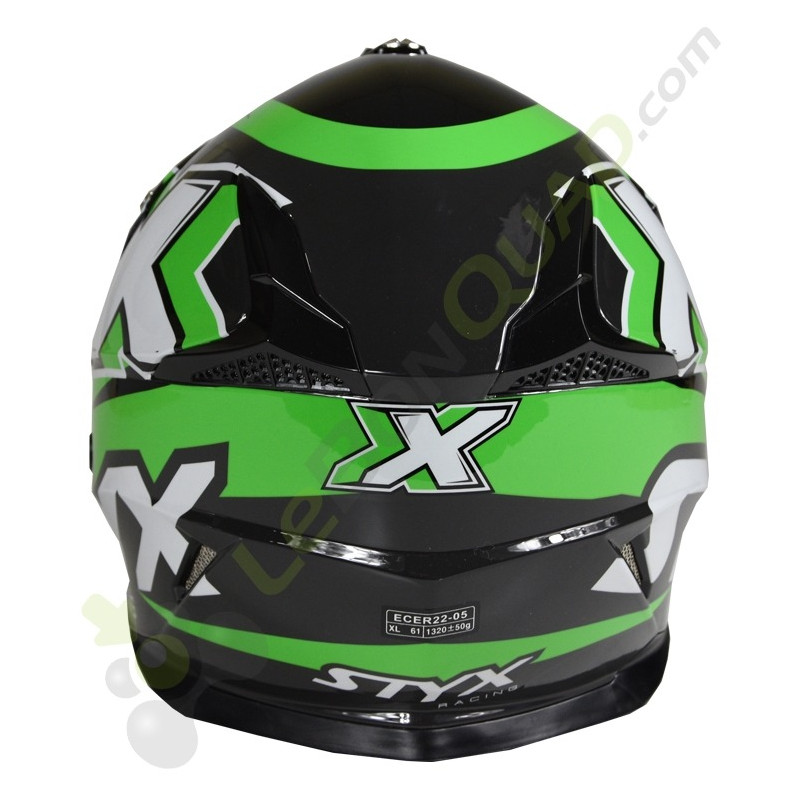 Casque enfant STYX RACING taille YS VERT