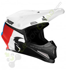 Casque THOR Sector Racer taille L BLANC
