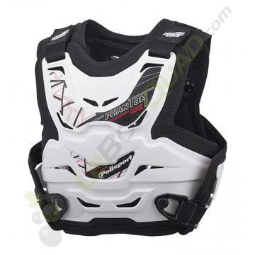Plastron POLISPORT phantom mini BLANC