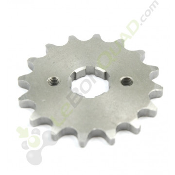 Pignon de sortie de boite axe 17 mm 15 dents 420