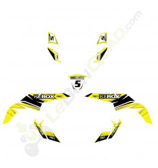 Kit déco KEROX REX JAUNE de Quad pocket