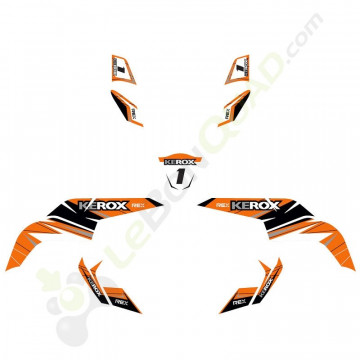 Kit déco KEROX REX ORANGE de Quad pocket