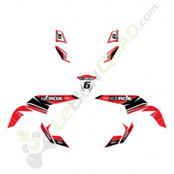 Kit déco KEROX REX ROUGE de Quad pocket