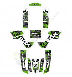 Kit décoration KEROX Bazooka vert quad enfant