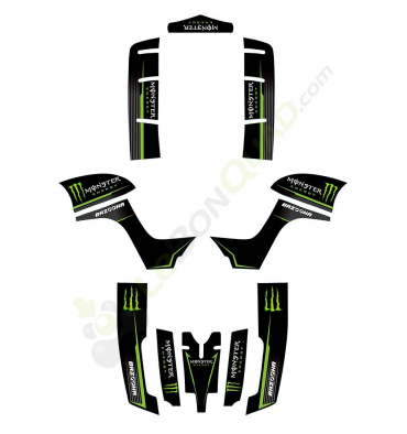 Kit décoration KEROX Bazooka Monster Energy quad enfant