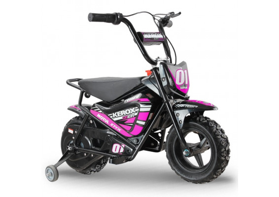 Moto électrique 250W enfant KEROX E-Fat kids ROSE