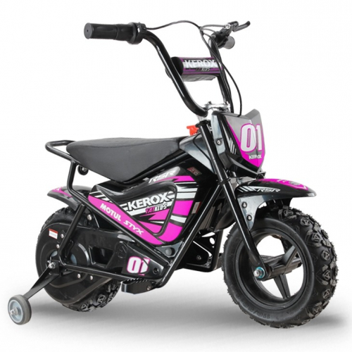 Moto électrique enfant KEROX E-Fat kids 250W ROSE