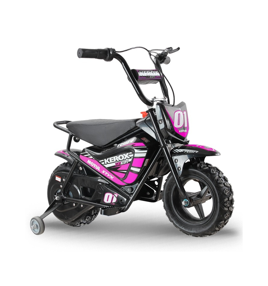 Combinaison intégrale de Moto-Cross/Karting/Moto XXL Qtech Rose Enfant