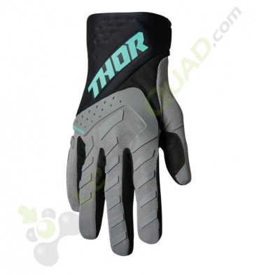 Gants THOR SPECTRUM GRIS/NOIR/MENTHE taille XL