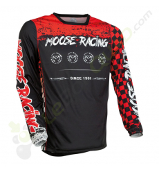 Maillot MOOSE RACING M1 ROUGE/NOIR taille XL