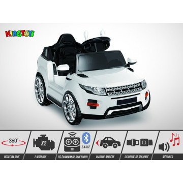 Voiture électrique 50W enfant KINGTOYS Lander - Blanc