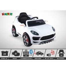 Voiture électrique enfant 60W - KINGTOYS Kyan - Blanc
