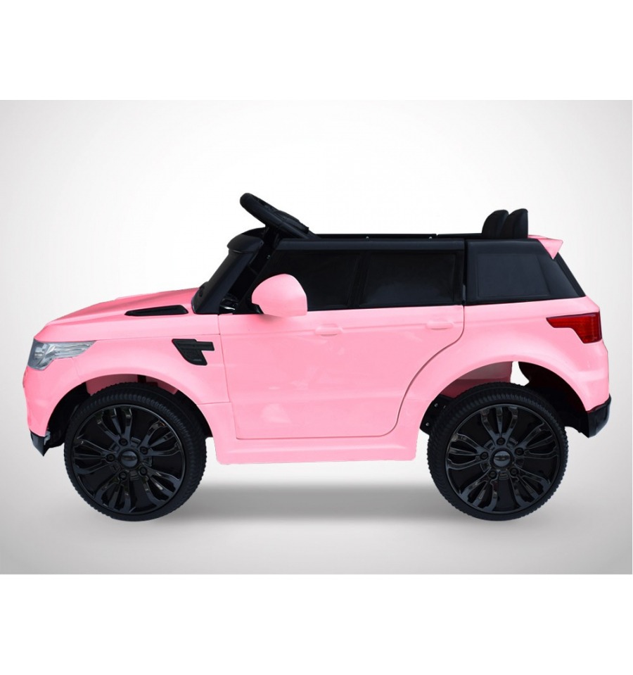 Voiture de Sport Électrique 12V pour Enfants 3-8Ans 2 Portes Papillons  Effets Sonores et Lumineux 108x64x41cm Rose