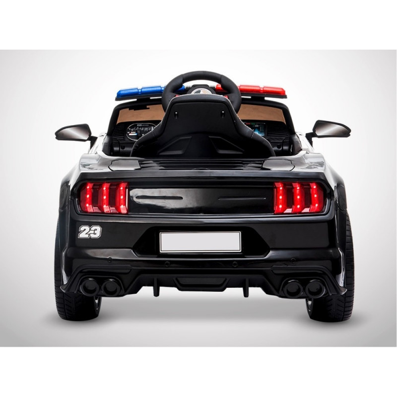 Voiture électrique 60W enfant KINGTOYS Mustang Police
