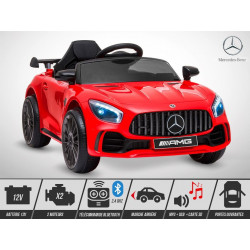 Voiture électrique 40W enfant KINGTOYS Mercedes GT-R AMG Rouge