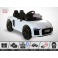 Voiture électrique 40W enfant KINGTOYS Audi R8 SPYDER - Blanc