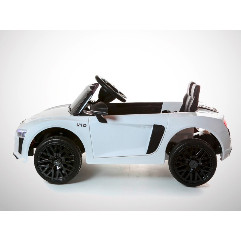 Voiture électrique 40W enfant KINGTOYS Audi R8 SPYDER - Blanc