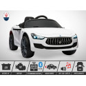 Voiture électrique 50W enfant KINGTOYS Maserati Ghibli - Blanc Voiture électrique 50W enfant KINGTOYS Maserati Ghibli - Blanc