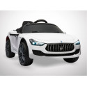Voiture électrique 50W enfant KINGTOYS Maserati Ghibli - Blanc Voiture électrique 50W enfant KINGTOYS Maserati Ghibli - Blanc