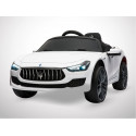 Voiture électrique 50W enfant KINGTOYS Maserati Ghibli - Blanc Voiture électrique 50W enfant KINGTOYS Maserati Ghibli - Blanc