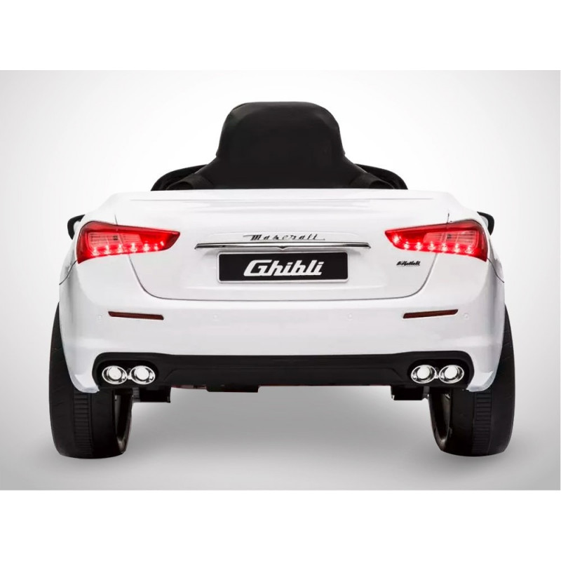 Voiture électrique 50W enfant KINGTOYS Maserati Ghibli - Blanc