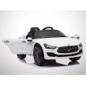 Voiture électrique 50W enfant KINGTOYS Maserati Ghibli - Blanc Voiture électrique 50W enfant KINGTOYS Maserati Ghibli - Blanc