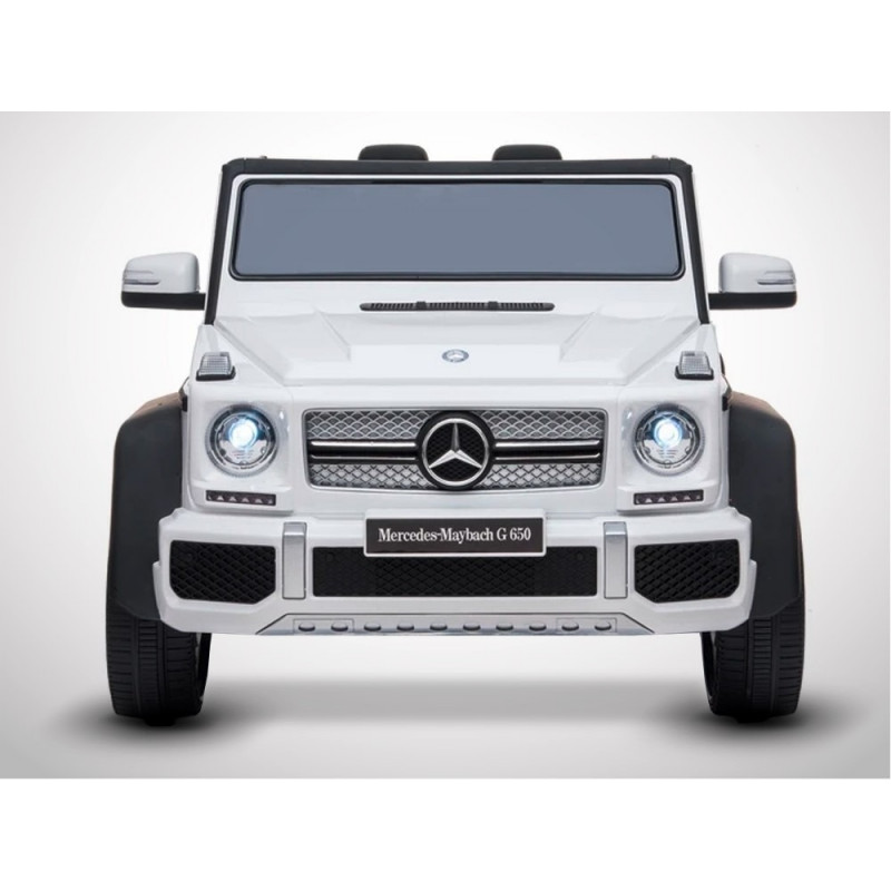 Voiture électrique 50W enfant KINGTOYS - Mercedes G650 MAYBACH - Blanc
