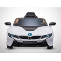 Voiture électrique 60W enfant KINGTOYS - BMW I8 - Blanc Voiture électrique 60W enfant KINGTOYS - BMW I8 - Blanc