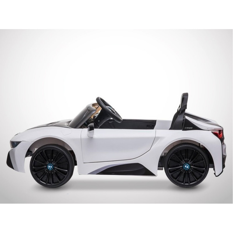 Voiture électrique 60W enfant KINGTOYS - BMW I8 - Blanc