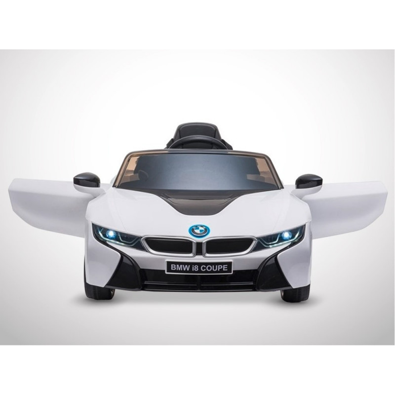 Voiture électrique 60W enfant KINGTOYS - BMW I8 - Blanc