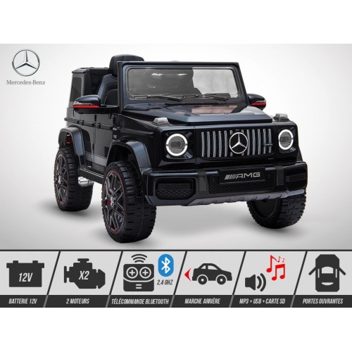 Voiture électrique enfant 12V - 50W - KINGTOYS - Mercedes G 63 AMG - Noir