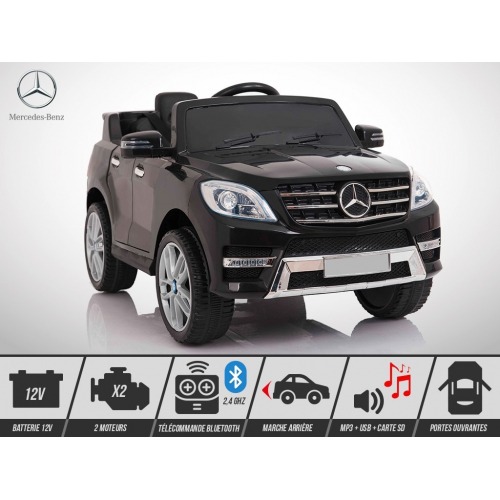 Voiture électrique enfant 12V - 50W - KINGTOYS Mercedes ML 350 - Noir