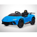 Voiture électrique 60W enfant KINGTOYS Lamborghini Huracan - Bleu Voiture électrique 60W enfant KINGTOYS Lamborghini Huracan - Bleu