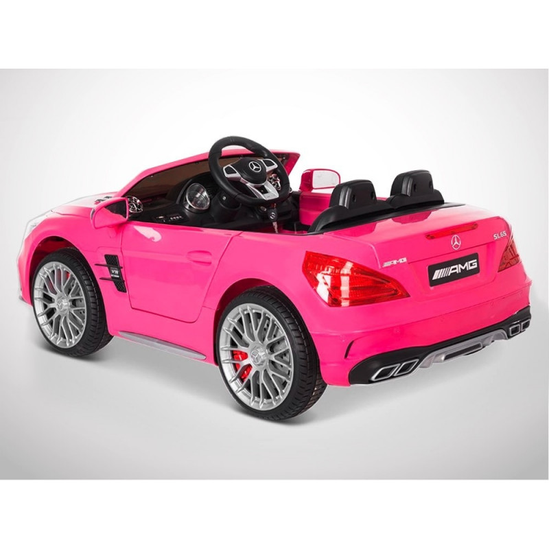 Voiture électrique 70W enfant KINGTOYS Mercedes SL 65 AMG - Rose