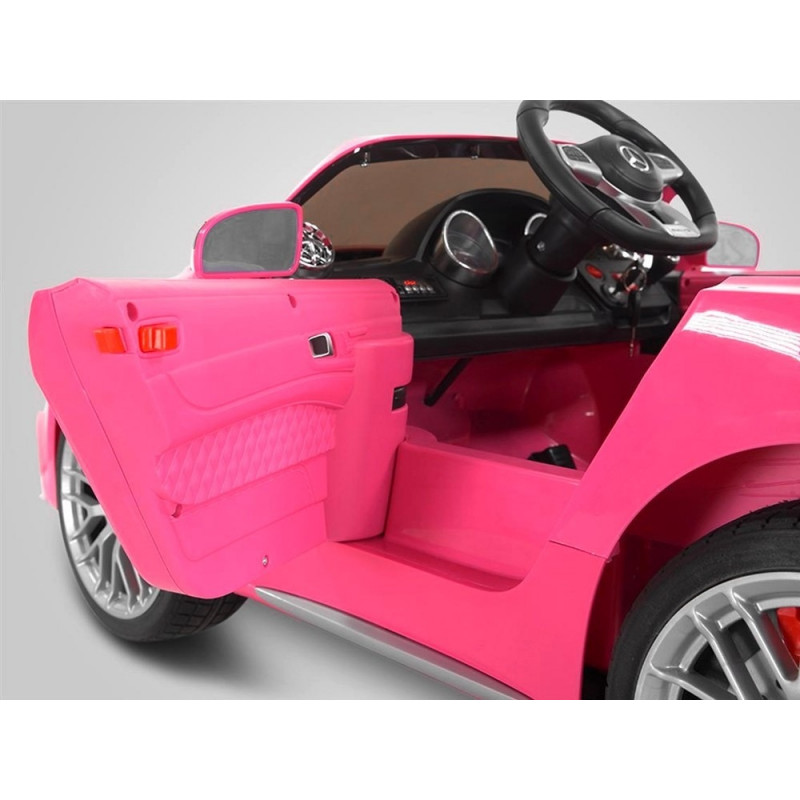 Voiture électrique 70W enfant KINGTOYS Mercedes SL 65 AMG - Rose