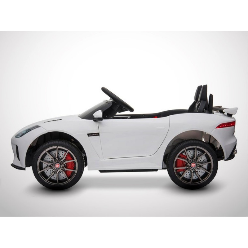 Voiture électrique 50W enfant KINGTOYS Jaguar F-TYPE SVR - Blanc