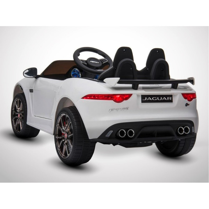 Voiture électrique 50W enfant KINGTOYS Jaguar F-TYPE SVR - Blanc