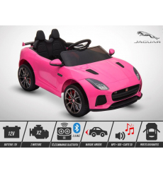 Voiture électrique enfant 12V - 50W - KINGTOYS Jaguar F-TYPE SVR - Rose