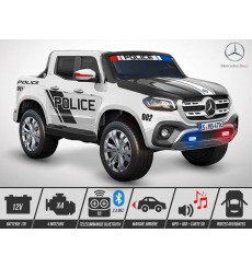 Voiture électrique enfant 140W - KINGTOYS Mercedes X-CLASS PICKUP Police